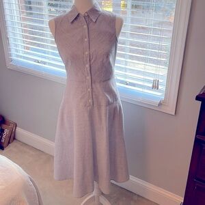 Blue seersucker dress